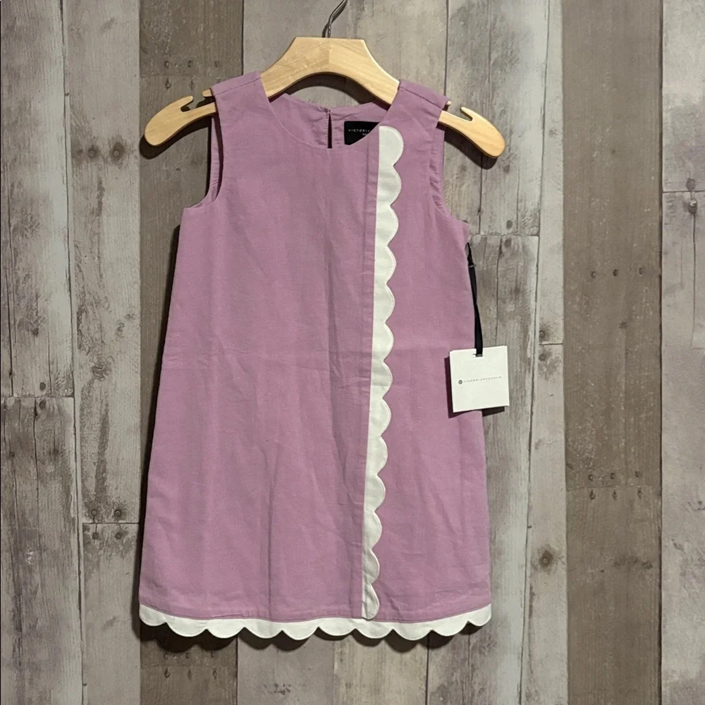 NWT Victoria Beckham for Target Toddler Dress Scalloped Purple size 4t